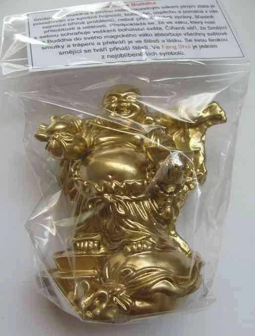 Feng Shui Smějící se Buddha s perlou